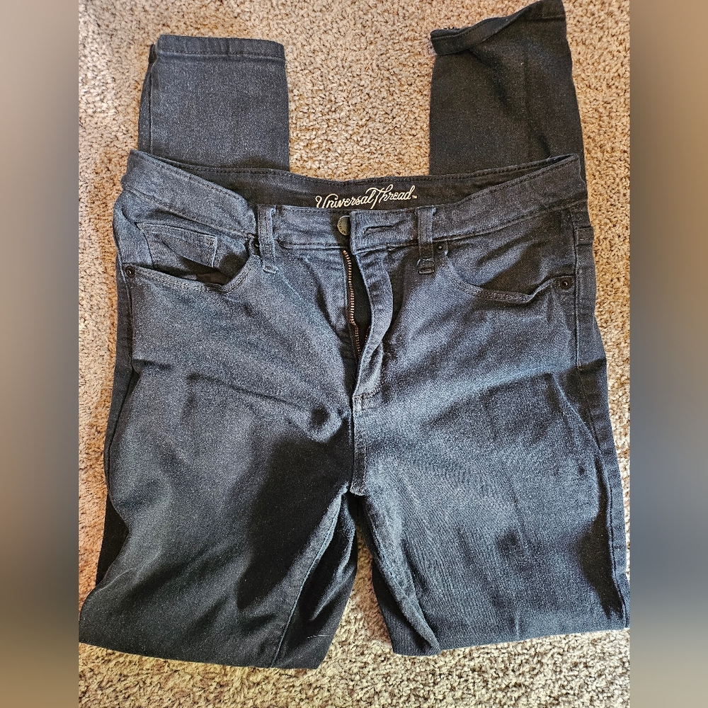Black skinny pants.  Size 10.